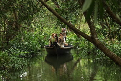 Half Day Village Sunset Eco House Boat Tour-From Cruise Terminal - Coir Rope Making, Palm Leaf Weaving, and a Spice Farm Stop